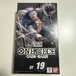 One Piece Card Game Black Smoker Starter Deck (ST-19) New Sealed PRB-01 - Image 1