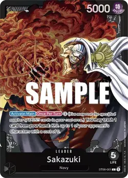 Sakazuki Foil - ST06-001 LP - One Piece - Image 1