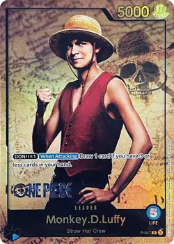 Monkey.D.Luffy Alternate Art Foil - P-047 LP - One Piece - Image 1