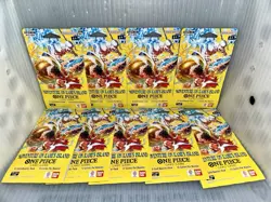 LOT OF 9 One Piece CCG OP15-EB04 Adventure On Kami’s Island Sleeved Booster Pack - Image 1