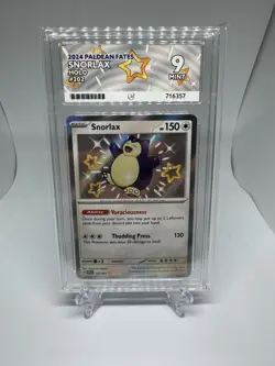 Pokemon Snorlax TCG Paldean Fates Baby Shiny Holo Card 202/091 Ace 9 - Image 1