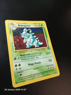 Pokemon TCG Nidoqueen Jungle Holo Rare Card 7/64 1999 WOTC NM - Image 2