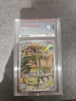 Pokemon TCG Litten Illustration Rare Card 167/162 Temporal Forces Ace 9 - Image 1