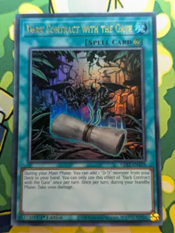Dark Contract With The Gate - GFP2 EN159 1st Edition ULTRA RARE YuGiOh TCG NM - Image 1