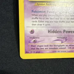 Pokemon TCG Unown [E] Neo Discovery 67/75 Basic Psychic Card 2001 - Image 5