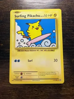 [ NM ] Surfing Pikachu 111/108 Evolutions 2016 Pokemon Card - Image 1