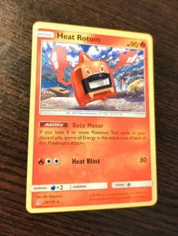 ⭐Pokemon TCG Heat Rotom Ultra Prism 24/156 Regular Rare Near Mint Card - Image 2