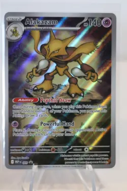 Pokemon Alakazam TCG Mega Evolution Black Star Promo Card MEP-009 - Image 1