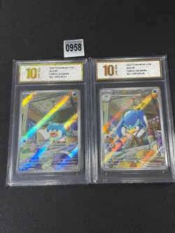 2025 Pokemon TCG S.Chinese Trading Cards CBB1C 05 08/09, 06 08/08 Grade 10 - Image 1