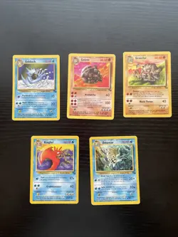 Pokemon - Lot Of 15 Cards - VINTAGE LP/MP Base Set - Fossil - Image 2