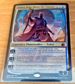 1x Teferi, Who Slows the Sunset Foil (Innistrad: Midnight Hunt) - Image 1