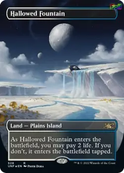 Hallowed Fountain (Borderless) (Galaxy Foil) [UNF - 528]Foil - Image 1