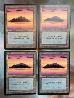 4x German Fbb Island • NM • Basic Land • Mtg - Image 2