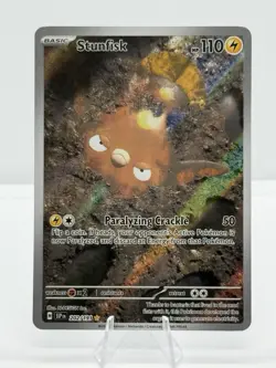 Pokemon TCG Stunfisk Sv08: Surging Sparks 202/191 Illustration Rare Holo - Image 1