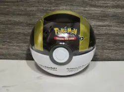 D21 Pokemon Pokeball Tin Ultra Ball Black Gold New Sealed TCG - Image 1