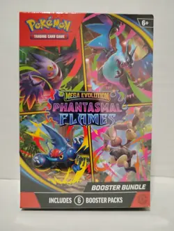 Pokemon Mega Evolution—Phantasmal Flames Booster Bundle 6 Packs Mega Charizard X - Image 1