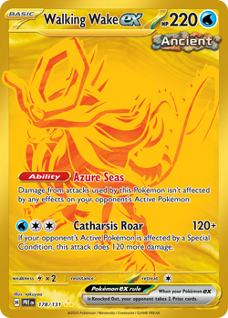 Walking Wake ex 178/131 Hyper Rare Prismatic Evolutions Pokemon Near Mint - Image 1
