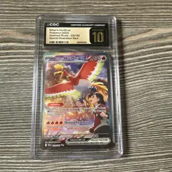 Pokemon Ethan’s Ho-Oh Ex SIR CGC Pristine 10 Destined Rivals 230/182 SIR - Image 1