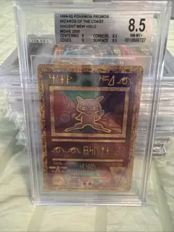 1999 Pokemon Promos Rare Holo Card Ancient Mew Graded BGS 8.5 Near Mint Mint - Image 1