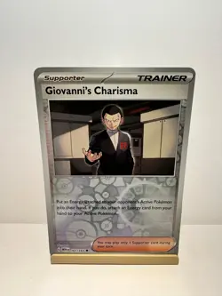 Giovanni's Charisma 161/165 Uncommon 151 Pokemon Reverse Holo Near Mint - Image 1