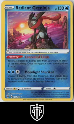 Pokemon - Radiant Greninja 046/189 Astral Radiance - Radiant Rare - NM - Image 1