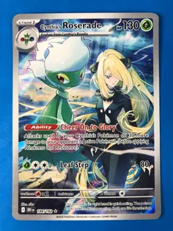 Cynthia's Roserade 184/182 Sv10: Destined Rivals Illustration Rare Pokemon TCG - Image 1
