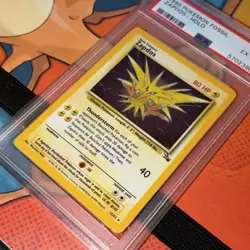 1999 Pokemon Fossil Zapdos 15/62 Fossil Holo PSA 6 - Image 5