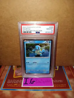 Pokemon 2023 151 Squirtle Cosmos Holo Promo #048 PSA 10 Gem Mint - Image 1