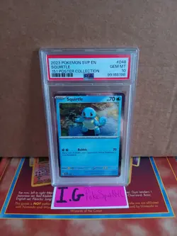 Pokemon 2023 151 Squirtle Cosmos Holo Promo #048 PSA 10 Gem Mint - Image 3