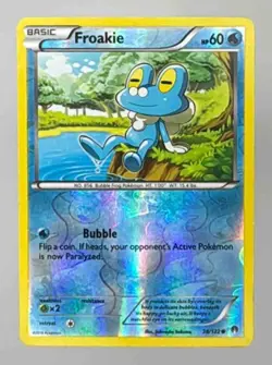 2016 Pokemon XY BREAKpoint Froakie 38/122 Reverse Holo - Image 1