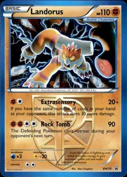 Pokemon Landorus BW79 BW Black Star Promos Promo Lightly Played - Image 1
