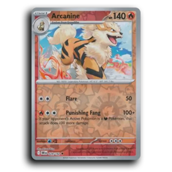 Arcanine 028/182 Uncommon Destined Rivals Pokemon Reverse Holo NM - Image 1