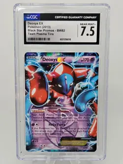 Deoxys EX (Team Plasma) BW82 Black & White Promos Holo Pokemon CGC 7.5 NM - Image 1