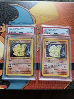 1999 Pokemon Game Ninetales Shadowless Holo/ Base 2 Ninetales Holo - Image 1