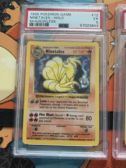 1999 Pokemon Game Ninetales Shadowless Holo/ Base 2 Ninetales Holo - Image 2