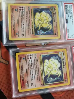 1999 Pokemon Game Ninetales Shadowless Holo/ Base 2 Ninetales Holo - Image 4