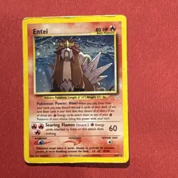 Entei HOLO Neo Revelation Pokemon TCG 6/64 HP Damaged Raw Ungraded - Image 1