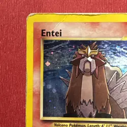 Entei HOLO Neo Revelation Pokemon TCG 6/64 HP Damaged Raw Ungraded - Image 2