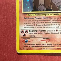 Entei HOLO Neo Revelation Pokemon TCG 6/64 HP Damaged Raw Ungraded - Image 5