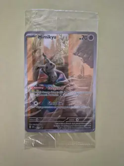 (1 SEALED) Pokemon Mimikyu SVP 075 - Black Star Promo Paldean Fates - Image 1