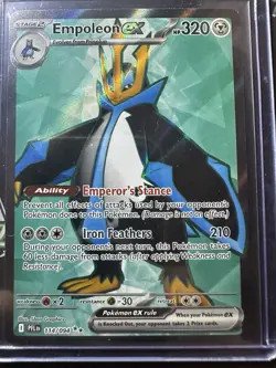 Empoleon ex Ultra Rare 114/094, Phantasmal Flames, Full Art Holo Pokemon TCG, NM - Image 1