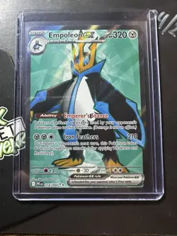 Empoleon ex Ultra Rare 114/094, Phantasmal Flames, Full Art Holo Pokemon TCG, NM - Image 3