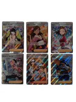 Pokemon Full Art Trainer Card Lot 6 Elesas Sparkle Furisode Girl Aroma Lady NM - Image 1