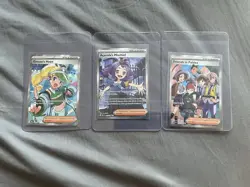 Pokemon Card Full Art Trainer Lot - Image 1