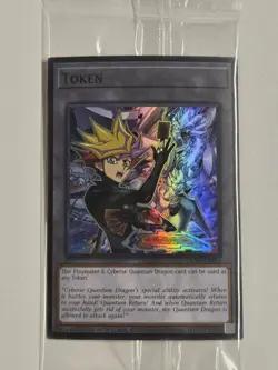 Playmaker & Cyberse Quantum Dragon TKN5-EN025 Yugioh Token Promo Card SEALED - Image 1