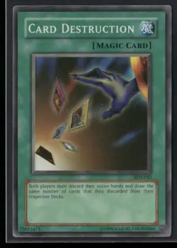 Card Destruction SDY-042 Super Rare Starter Deck: Yugi Yu-Gi-Oh Heavily Played - Image 1
