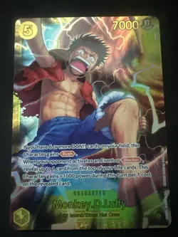 One Piece TCG Monkey.D.Luffy OP15-119 SEC Near Mint In Hand - Image 1