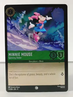 Minnie Mouse - Spinning Skater - FOIL - Winterspell #72 - LORCANA -T - Image 1