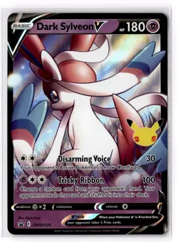 Dark Sylveon V SWSH134 SWSH: Sword & Shield Promo Cards Holofoil NM - Image 1