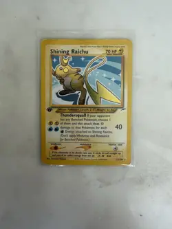 Pokemon Neo Destiny 2002 First Edition Shining Raichu Holo Card - Image 1